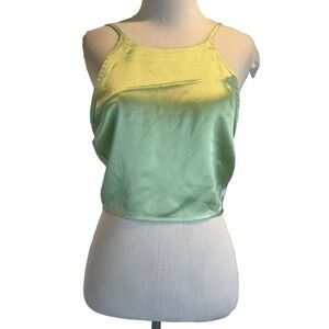 Miss Selfridge SZ 8 Satin Tie Crop Tank